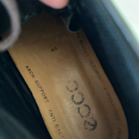 Ecco Mens Goretex Turn Chukka Brown Mid Leather Boots Size EU 44 US 10.5 Lace Up - Picture 7 of 9